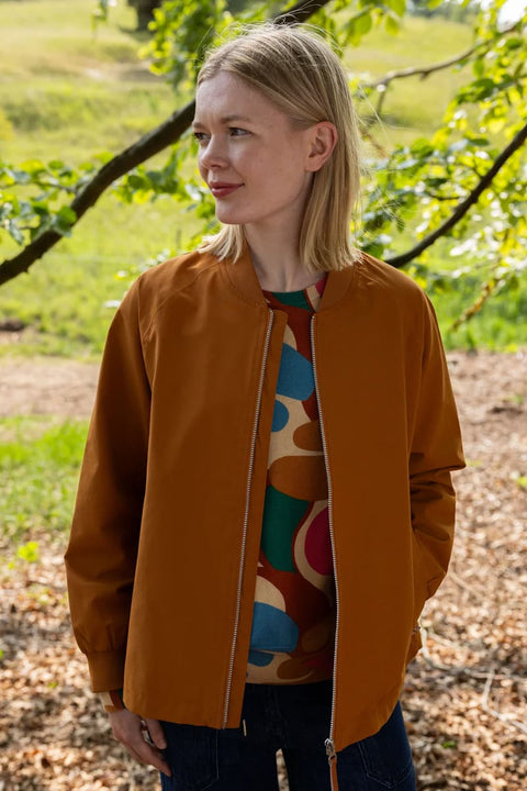 Danefae Übergangsjacke Damen mit gestreiftem Innenfutter