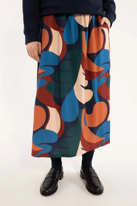 Daningrid Heavy Viscose Skirt mit Bindegürtel