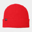 Danewarm Thoughts Beanie Danefae Rot, Frontansicht am Kopf, klares Rot als Statement im Winterlook