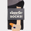 Dane3D Socks Black Swan Danefae – Detailansicht 3D-Schwanenmotiv an der Seite der Socke