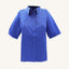 Danefae Danesyren Searsucker Hemd - blau gestreiftes Design