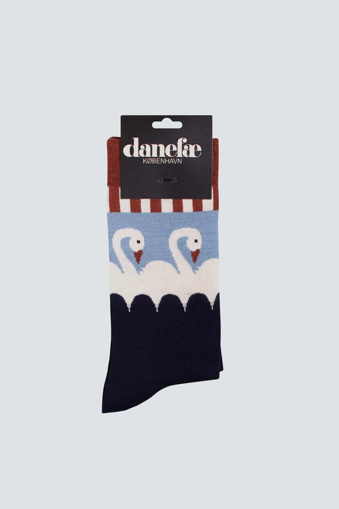 Danewalk With Me Socken, Dk Navy SWANLINE