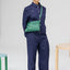Susan Bijl The New Pouch David Medium grüne Umhängetasche