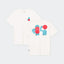 T-Shirt Stockholm Smile Cup Off-White von Dedicated, Regular Fit, Rundhals, Smile-Cup-Print vorne, 100% Bio-Baumwolle GOTS zertifiziert