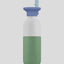 Dopper Flip Straw Seafoam Sorbet neben Dopper Steel Flasche, kühles Seafoam passt auf alle Dopper-Modelle