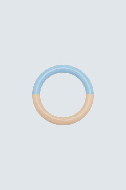 Double Color Ring Light Blue/Buttercream