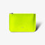 Easy Wallet Big aus Leder in fluoreszierendem Gelb