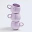 Bunte Farbspritzer auf Egg Back Home Espresso-Tassen
