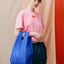 The New Shopping Bag Mono Yves Medium Susan Bijl, zusammengefaltet, kompaktes Format, alltagstauglich