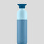 Dopper Steel 490 ml Coastal Blue, nachhaltige Edelstahl-Trinkflasche in tiefem Blau, 490 ml, 138 g, dreiteiliges Design