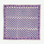 Foulard mit violettem Blumenmuster aus Baumwolle
