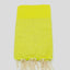 Fouta Nid d'Abeille Fluo avec Lurex von Fouta du Sud, Wabengewebe in Neongelb und Gold mit schimmerndem Lurex-Faden