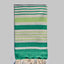 Fouta Oslo von Fouta du Sud in Cremeweiß, Grün und Anisgrün, 100 x 200 cm, handgewebtes Baumwolltuch aus Tunesien