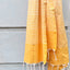 Fouta Portofino Jaune Moutarde von Fouta du Sud, 100 x 200 cm, recycelte Baumwolle, warmes Senfgelb, Flachgewebe