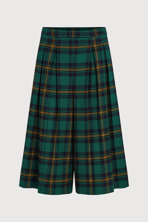 Karierte Culotte Frances Leeds Check von King Louie mit weitem Bein