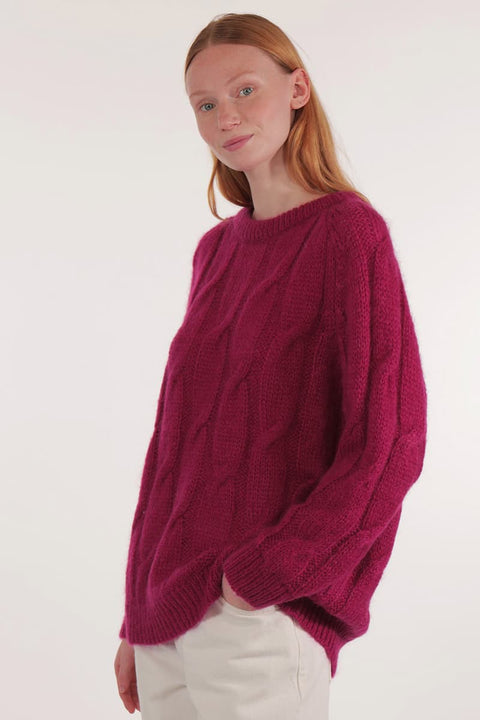 Iroise CABLE SWEATER, Pink