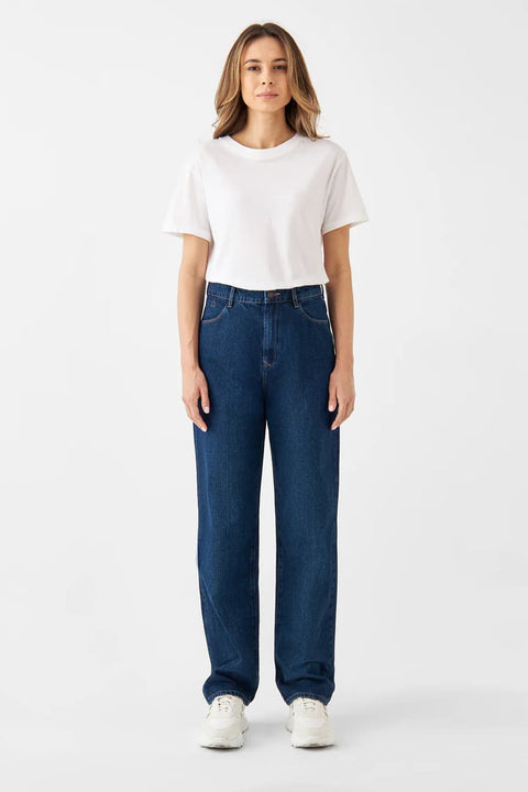 DAWN Wide Straight Cropped Jeans aus Biobaumwolle