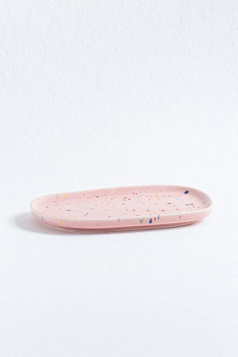 Party Kleines Tablett egg back home – Detailansicht Oberfläche und farbenfrohes Muster der Party-Kollektion