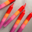 Hey Lenochka Dip Dye Kerzen 3er Set HEY.67 – handgedippte Kerzen in Rot, Orange, Pink und Lila