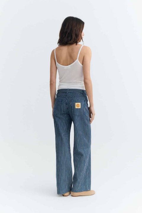 Damenhose aus Bio-Baumwolle mit geradem Bein aus Denim