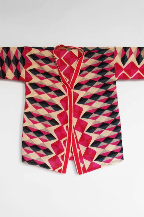 Kimono Polygone, Fuchsia
