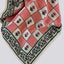 Baby Cotton Neck Scarf Floral Pattern in Pink and Cream White