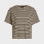 Boxy Tee Chopito Stripe Schwarz Creme von King Louie