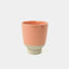 Cup Rutunda M Dotted Clay Rozy von KINTA in Lachs, handgefertigtes Steinzeug, 260 ml, 10 x 8,5 cm, natürliche Sandpunkte in der Glasur