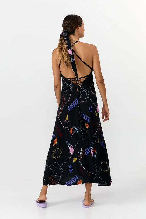 MP Dress Middi Viscose Print Holiday