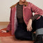 King Louie Sylvie Jacke Cord, Desert Red, modische Damenjacke mit Satinfutter