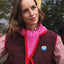Colette Bicolor-Schal Rosa/Rot von SO FAMILY, zweifarbiger Schal aus Wolle-Kaschmir-Mix in Rosa und Rot, Made in Italy