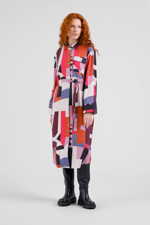 Buntes Shirt Dress Kvilla Abstract Chaos von Dedicated