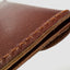 Papoutsi Borsa XS Geldbörse geschlossen – 6 x 10 cm, Natur Brandy Leder