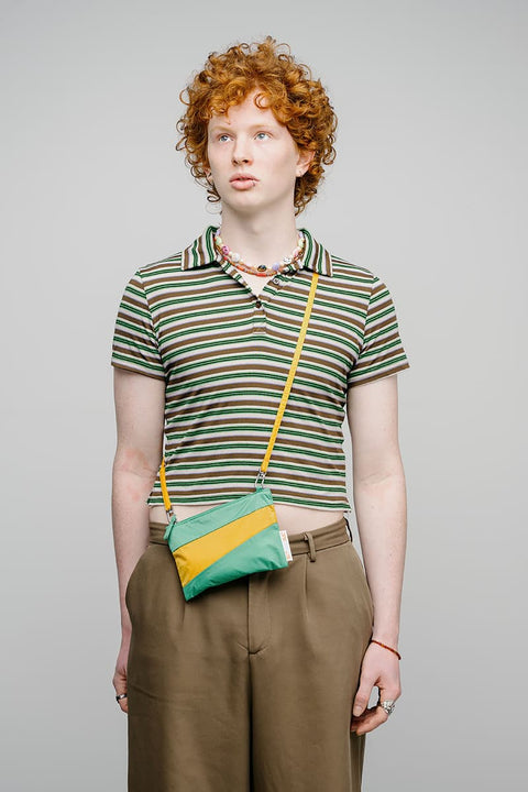 The New Pouch, Holly Green & Calendula - Medium