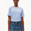 Lualaa T-Shirt von ARMEDANGELS in Hellblau, Regular Fit, Rundhalsausschnitt, Kurzarm, 100% Bio-Baumwolle GOTS zertifiziert