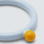 Color Ring Top LULU Copenhagen Skyride Blue Sunflower – Detailansicht Blau und Gelb im Wechsel, handbemalte Emaille auf Messing