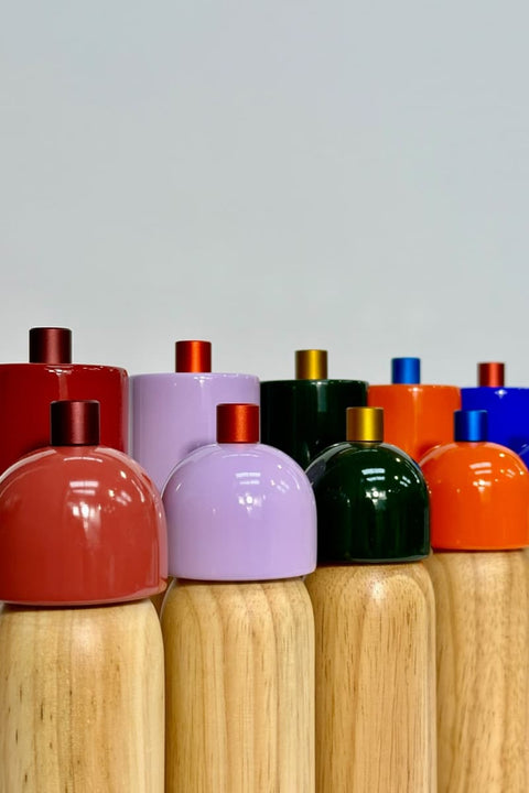 MÆGEN Pfeffermühle Tableware Collection Rot, Einzelstück, gleichmäßiges Keramikmahlwerk für Salz und Pfeffer