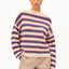 Merinaa Stripes Strickpullover aus Bio-Baumwolle gestreift