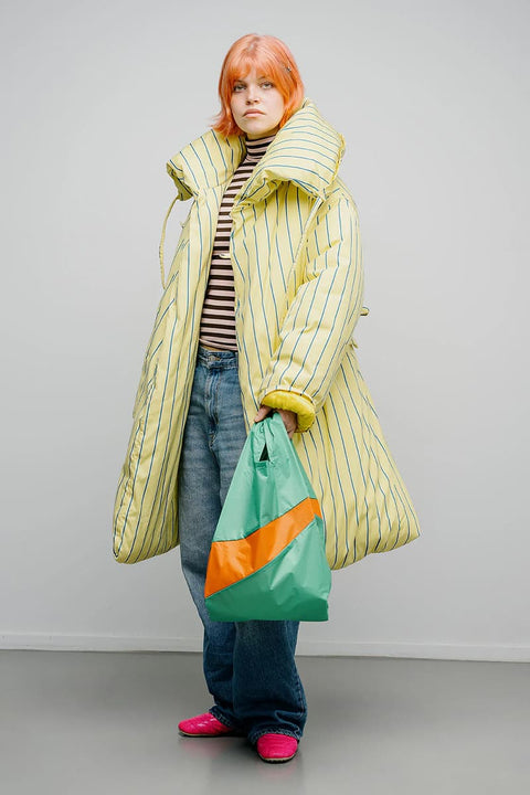 Leichte grün orange Einkaufstasche nachhaltige Shopper Bag