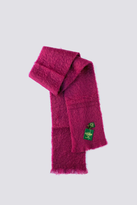 Schal aus Mohair in Fuchsia, hergestellt in Spanien