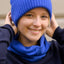 Klassische Merino Mütze Royalblau – Danefae Beanie