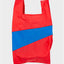 Stylische Einkaufstasche in Rot und Blau – Die New Shopping Bag von Susan Bijl
