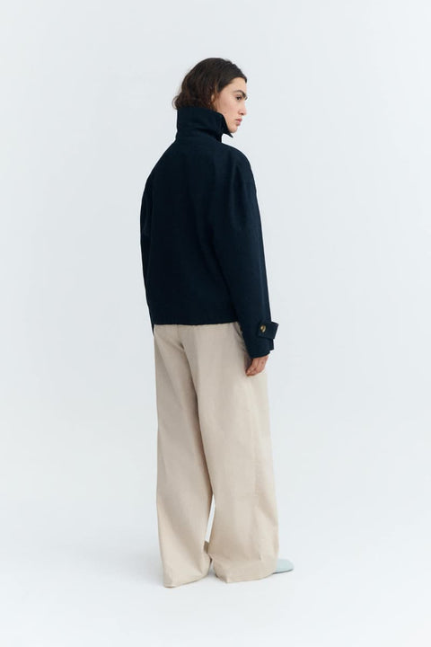 Dicke Jacke aus Bio-Baumwolle in Oversize-Passform