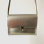 Brottasche aus Naturleder in Metallic-Silber von Papoutsi