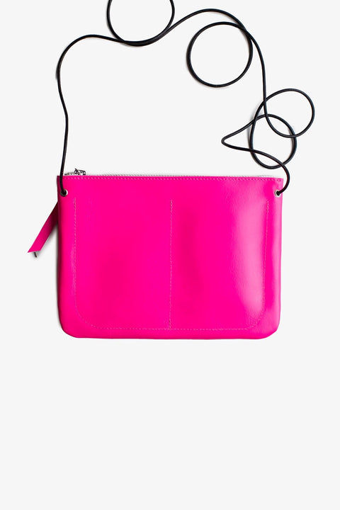 Kleine Damenhandtasche in Neonpink – Puc Journey M Fluors