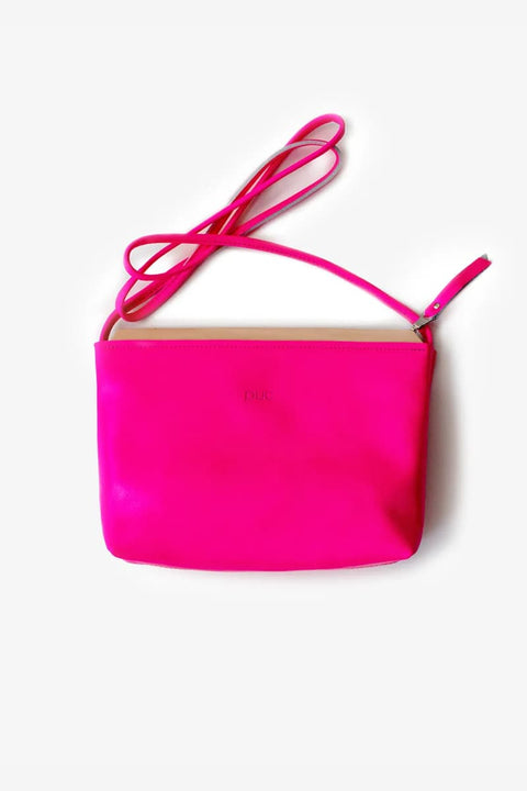 puc Traveller Fluors Neonpink Tasche aus Rindsleder