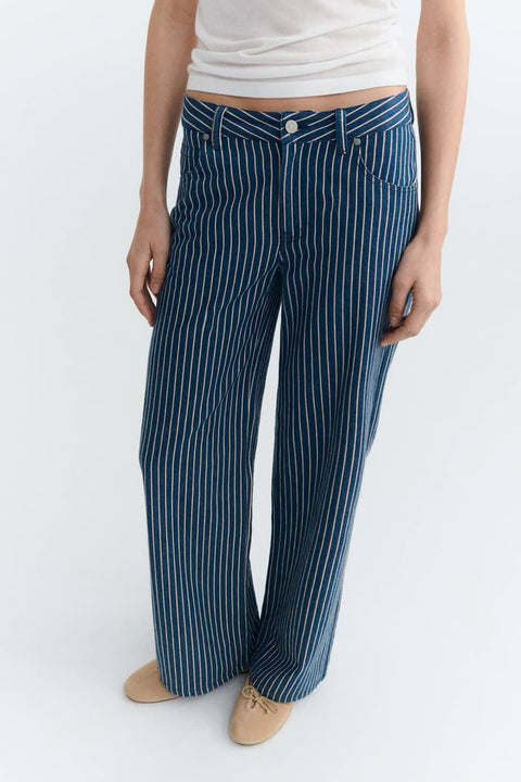 Nachhaltige Denim-Hose für Damen mit niedrigem Bund