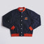 Roki Collegejacke dunkelblau von Arniko, Frontalansicht