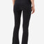 Nachhaltige schwarze Slim Fit Leggings mit ausgestelltem Bein