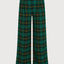 Elegante Karohose mit Frontfalten und Stretch für Damen